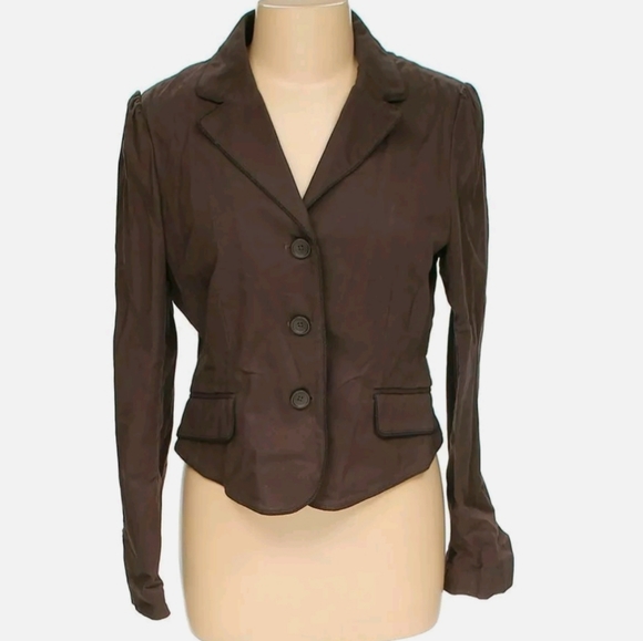 Express Design Studio Brown Blazer Size 4 - Picture 1 of 6